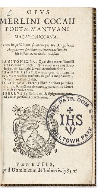 Neolatin Poetry: Three Examples, 1585-1662.